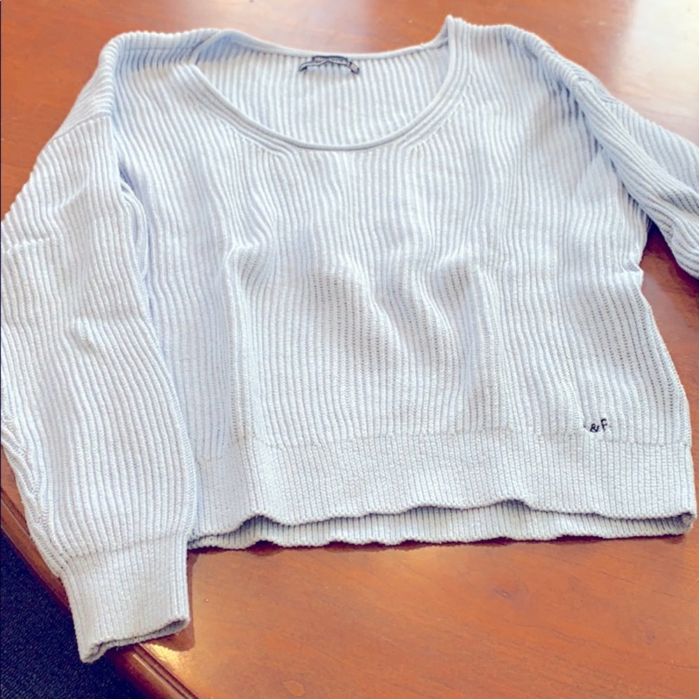 Abercrombie & Fitch Baby Blue Slouchy Sweater XS